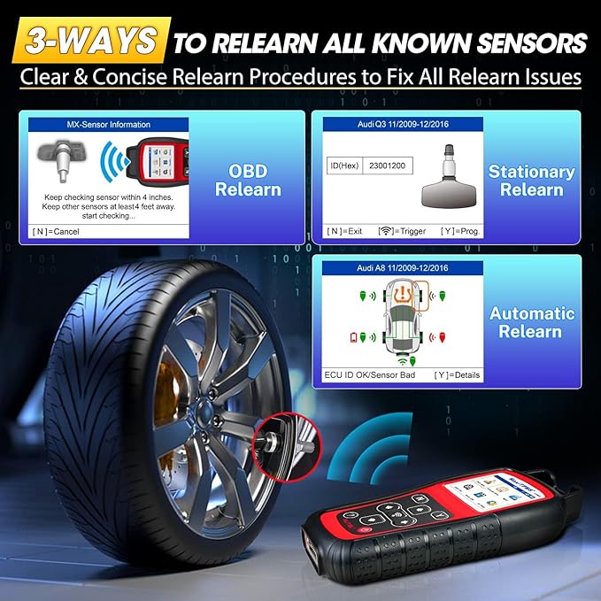 2026 Autel MaxiTPMS TS508WF KIT TPMS Programming Tool, WiFi Ver. of TS508K - Image 6