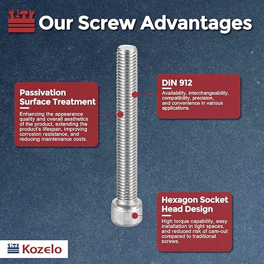 Kozelo 2pcs Socket Head Cap Screws - Image 3