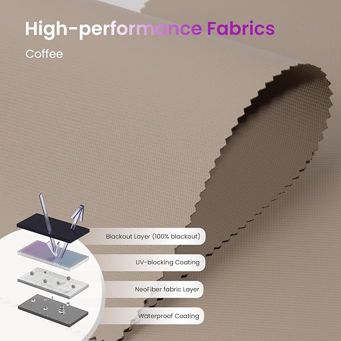 Astomi Motorized Roller Shades for Windows, Effortless Remote & Voice Control - Image 5