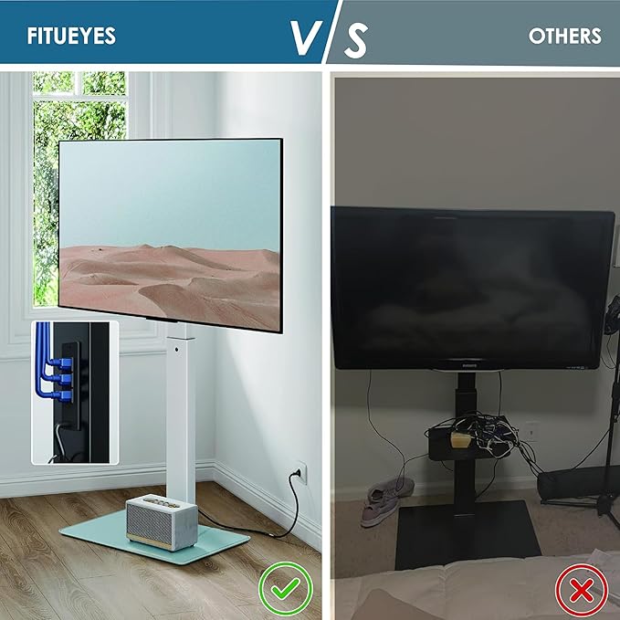 FITUEYES Floor TV Stand for 32-75 inch TV - Image 3