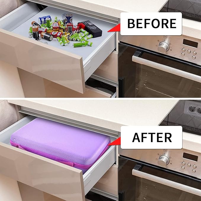 Battery Organizer Storage Holder, 150+ Batteries Storage Containers Box - Image 6