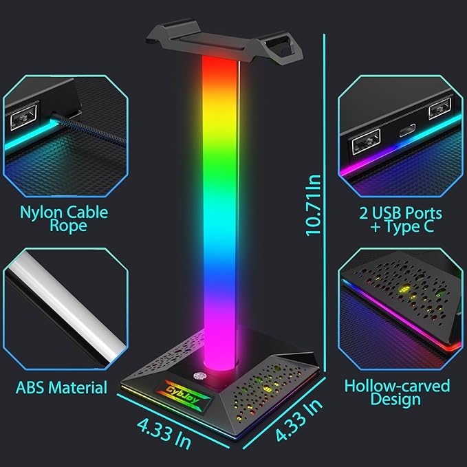CybJoy Gaming Headphone Stand PC Accessories - Image 5