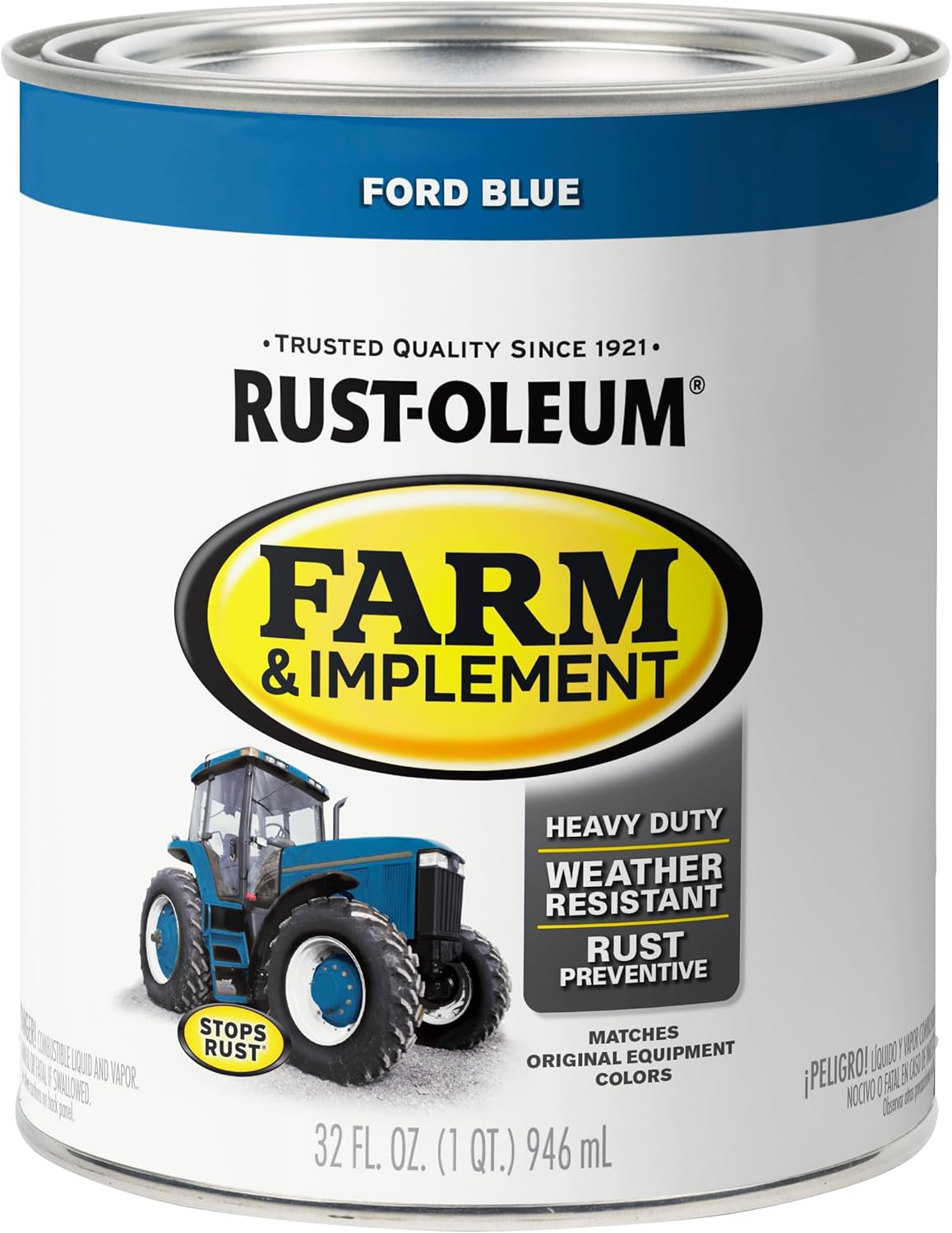 Rust-Oleum Farm & Implement Paint | Tractor And Implement Coating, Equipment Restoration, Rust Prevention, Durable Outdoor Finish, Quart