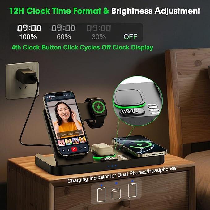 Dual Phone Wireless Charging Station - Image 5