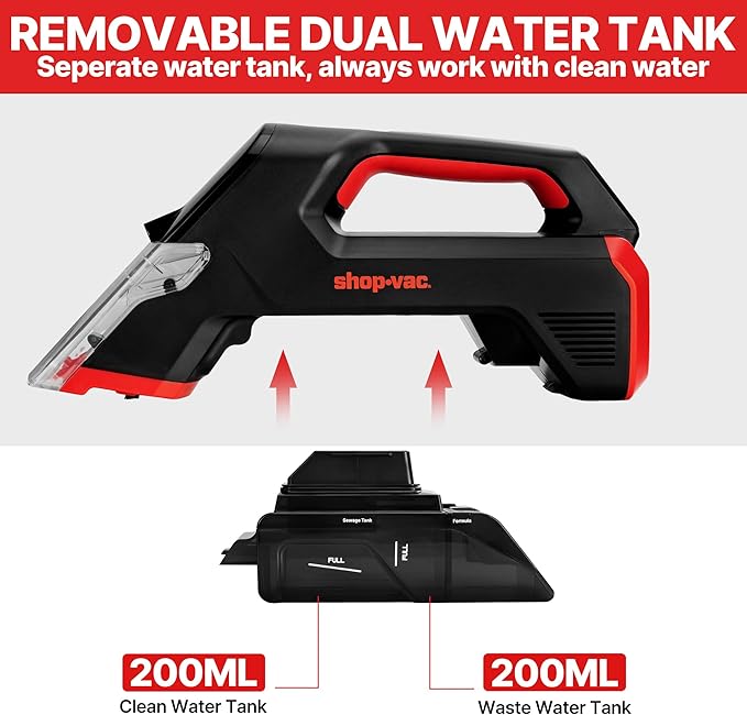 Shop-Vac 3-in-1 Cordless Spot Cleaner, Handheld Upholstery Cleaner - Image 3