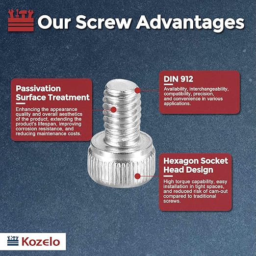 Kozelo 40pcs Socket Head Cap Screws - Image 3