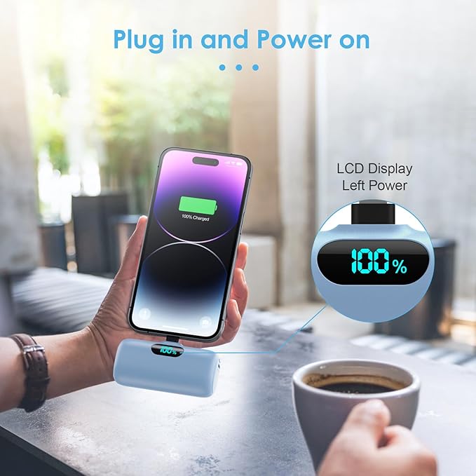 Mini Portable Charger USB C Power Bank, Upgraded 5000mAh PD Fast Charging - Image 7