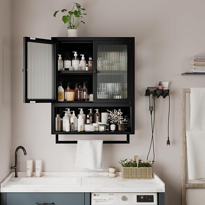 Bathroom Wall Cabinet, Over The Toilet Space Saver Storage Cabinet, Medicine - Image 4