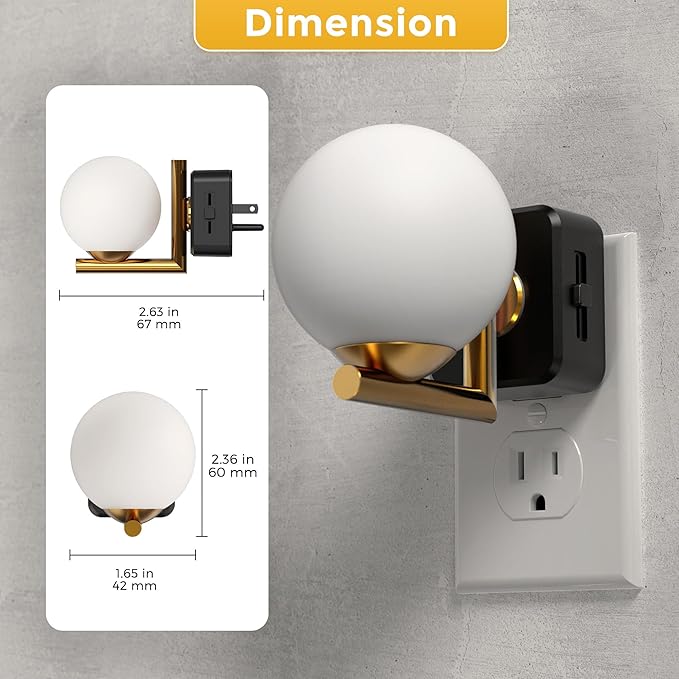 L LOHAS LED Night Lights Plug Into Wall, Dusk to Dawn Sensor, Soft White 3000K - Image 5