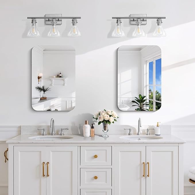 CILIBER Frameless Wall Mirror, HD Shatterproof Vanity Mirror - Image 4