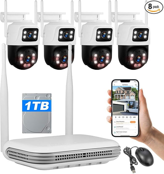 Fuers Wireless Security Camera System, 5MP 8CH NVR by Fuers