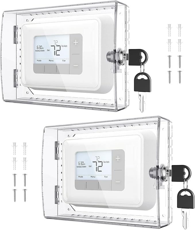 AUURIO 2 PCS Upgraded Thermostat Lock Box by Smallbrandbigimpact%E2%80%94makingeverydaylifesurprisinglybetter