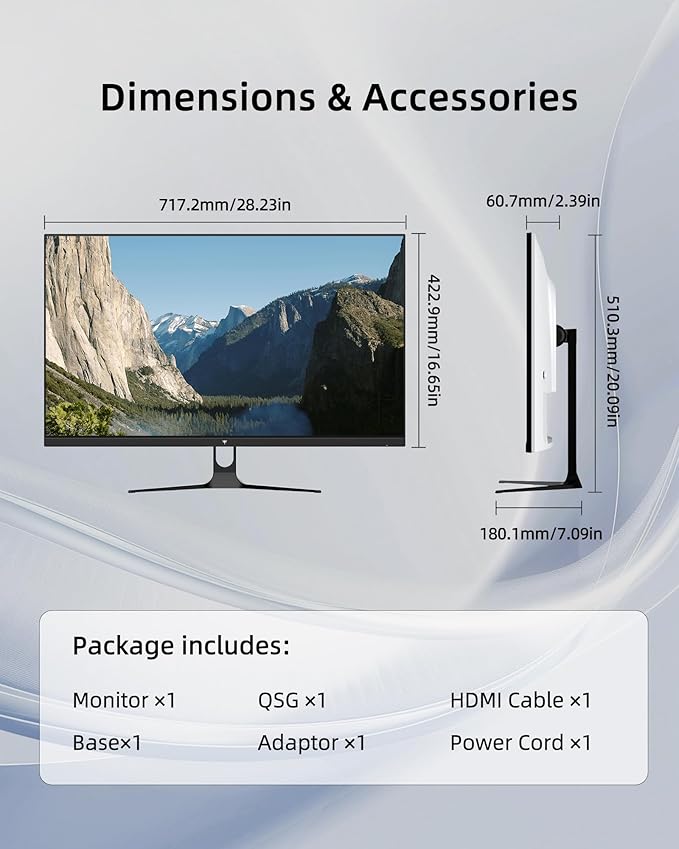 KTC 32 Inch 2K Computer Monitor, QHD 120Hz Monitor - Image 8