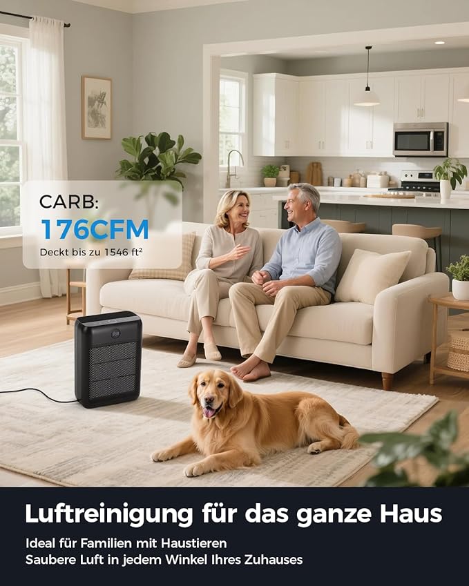 Slevoo Air Purifier for Home Large Room, H13 True HEPA Filter Air Purifiers & 3 - Image 2