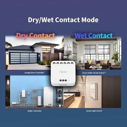 Aqara Dual Relay Module T2, Smart Relay Switch Dry Contact Mode - Image 4