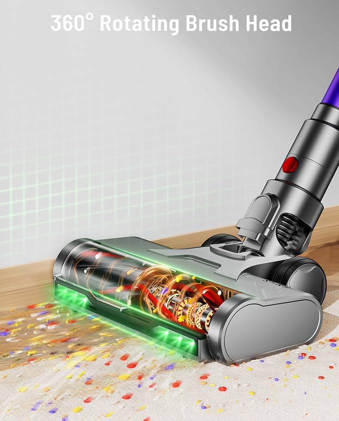 Cordless Vacuum Cleaner, 60KPA 75Min 650W Motor Powerful Vacuum Cleaners - Image 6