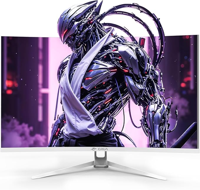 CRUA 32" Curved Gaming Monitor, 144Hz/160Hz 4K UHD 1500R VA Screen, Supports - Image 2