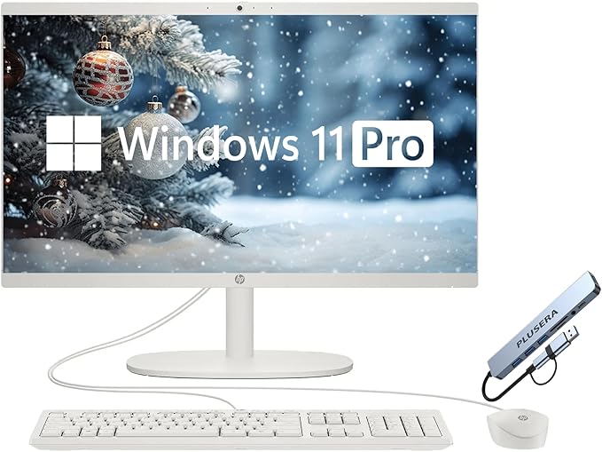 HP 21.5" FHD All-in-One Desktop Computer, 32GB RAM 1TB, Dual-Core Intel Celeron by Amazon+Renewed