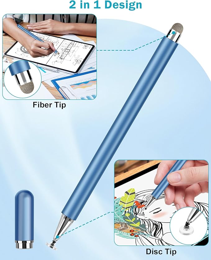 Stylus Pens for Touch Screens, 2 in 1 Stylus Pen Compatible - Image 3