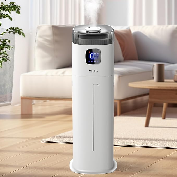 Akeshan Large Humidifier for Bedroom, 9L/2.5Gal Ultrasonic Cool Mist, Easy Clean by Akeshan