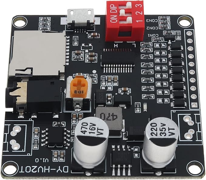 DiGiYes 20W Voice Playback Module DC 6-35V 24-bit DAC Output Support TF Card - Image 9