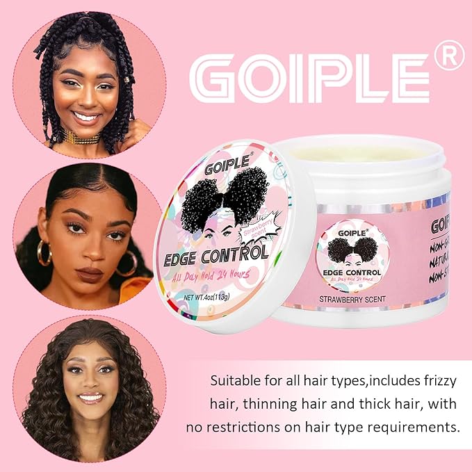 Goiple Edge Control Wax for Women Strong Hold Non-greasy Edge Smoother - Image 9