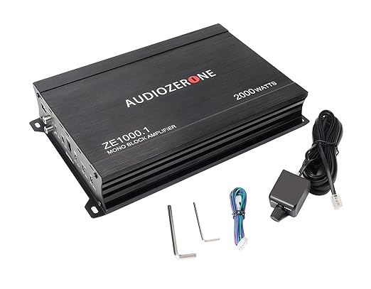 Car Audio Amplifier ZE1000.1 2000W Monoblock Class D MOSFET Subwoofer Audio - Image 6