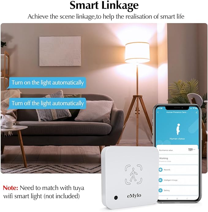 eMylo WiFi Human Presence Sensor 3 Pack, WiFi Millimeter Wave Radar Detection - Image 6