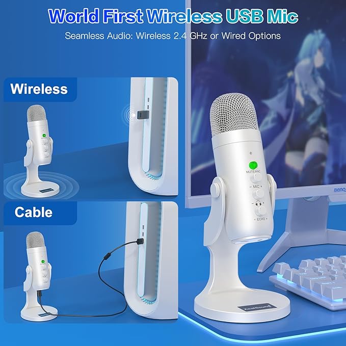 ZealSound Wireless Microphone, USB Mic - Image 3