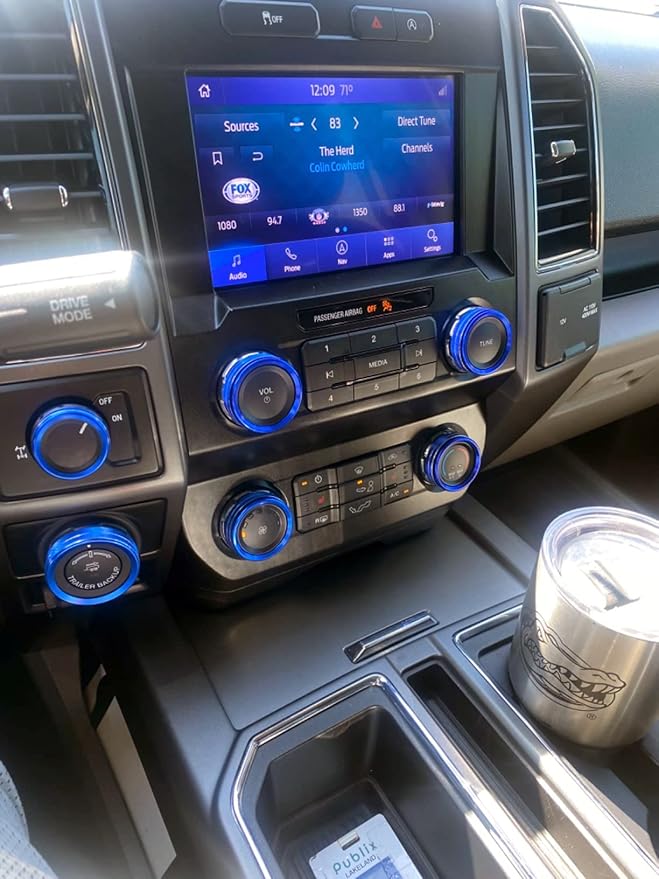 Knob Cover for F150 AC Climate Control Switch/Trailer/4WD/VOL/Tune Button - Image 6
