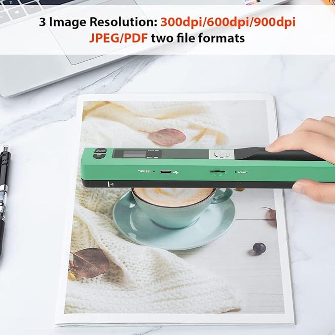 Ymiko A4 Document Scanner Portable High Resolution 900 DPI Multifunctional - Image 6