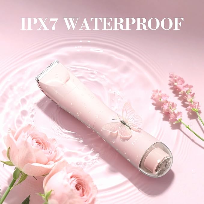 Bikini Trimmer for Women, Flyant 2 in 1 Electric Shaver for Women, Pubic Hair - Image 6