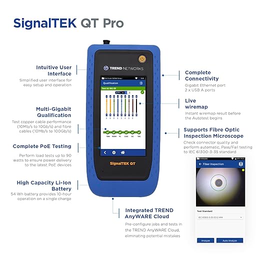 TREND Networks | SignalTEK QT Pro | All-in-One 10G Copper, Fiber & Wi-Fi - Image 3