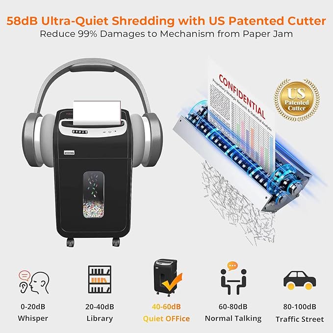 VidaTeco Paper Shredder for Home Office Heavy Duty - Image 4