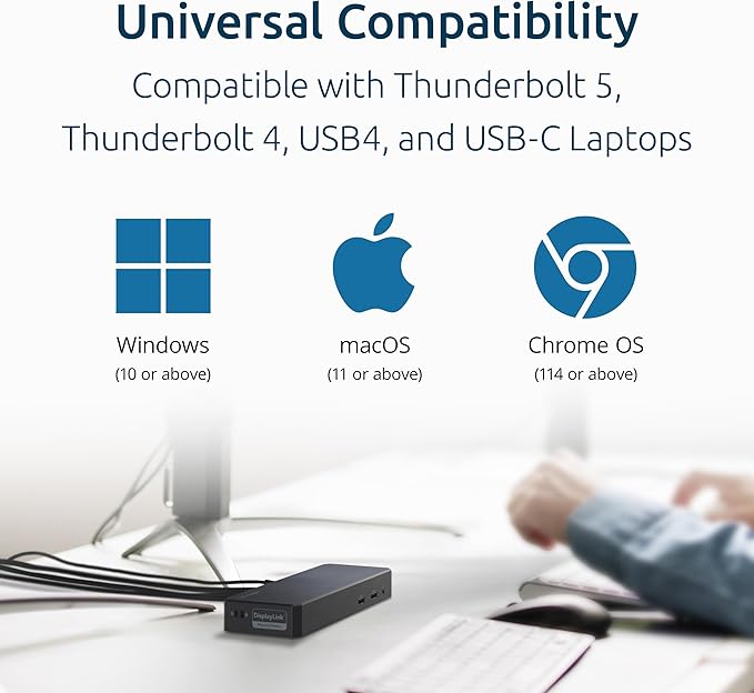 Kensington SD4760P 11-in-1 USB-C Docking Station Triple Monitor DisplayLink - Image 5