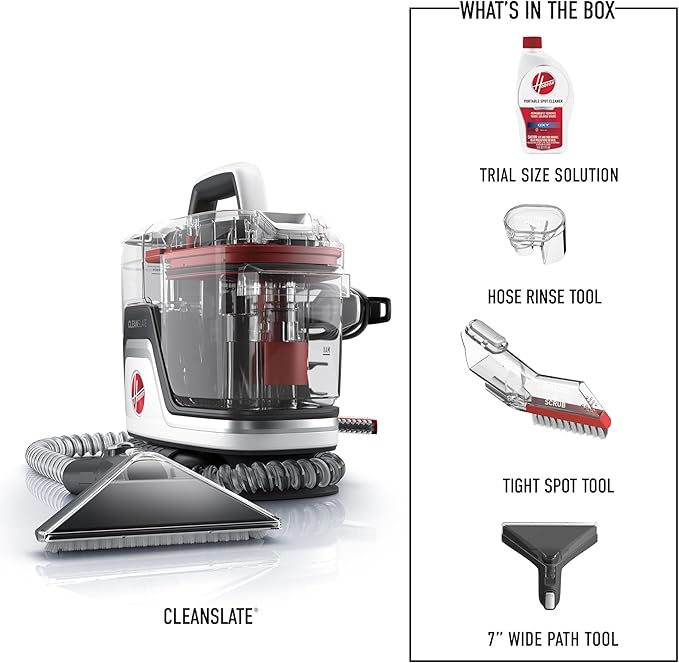 Hoover CleanSlate Plus Portable Carpet + Upholstery Spot Cleaner Machine - Image 9
