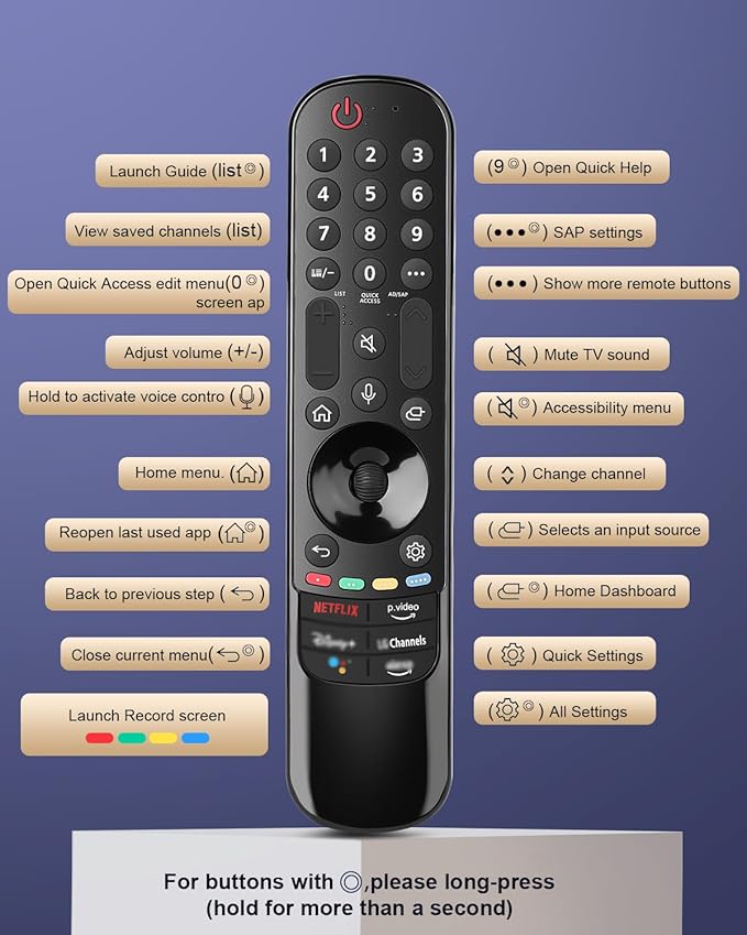 Replacement Voice Magic Remote for LG Smart TVs 2019–2024 - Image 7