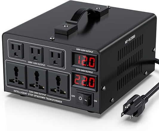 3000W Voltage Converter Transformer Step Up/Down Converter 110/120 Volt by JlouneoTravelMakeupBag