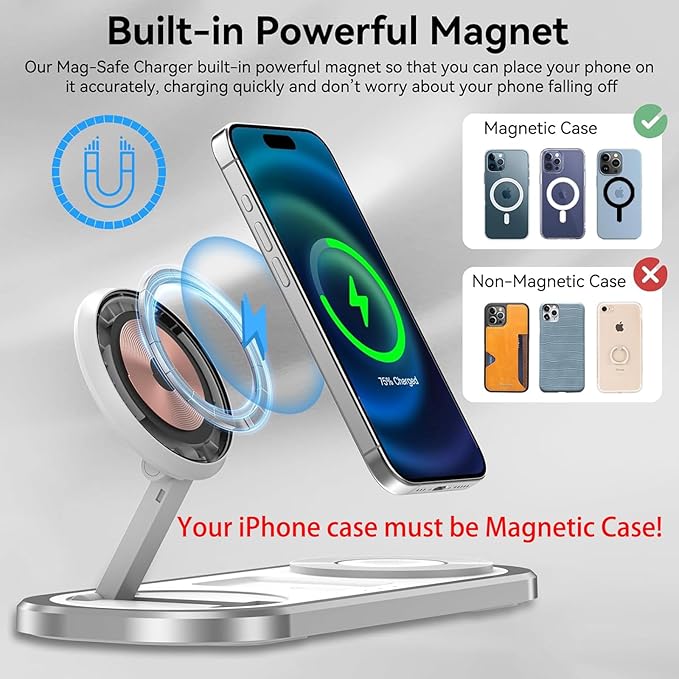 3 in 1 Fast Wireless Charger Stand - Image 4