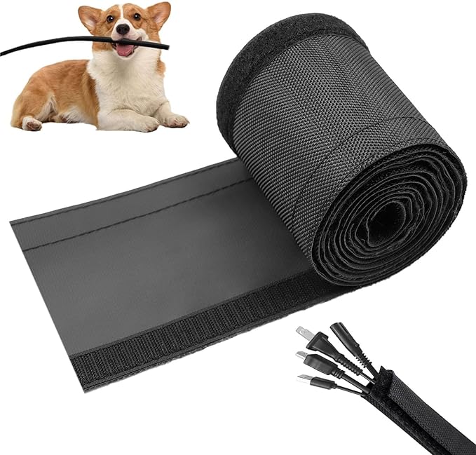 Flauzmann 1" - 6.6FT Chew Proof Cord Protector from Pets, Automotive Wires by Unknown