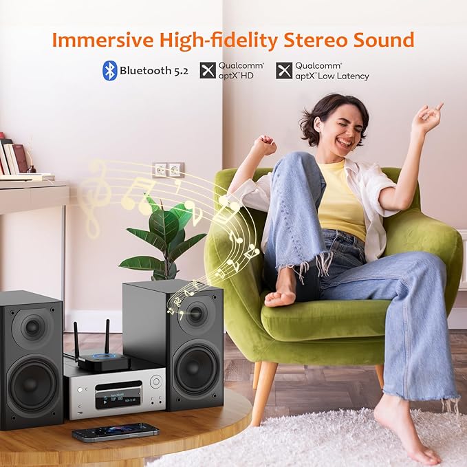 1Mii B06Pro Long Range Bluetooth Receiver, HiFi Wireless Audio Adapter - Image 2