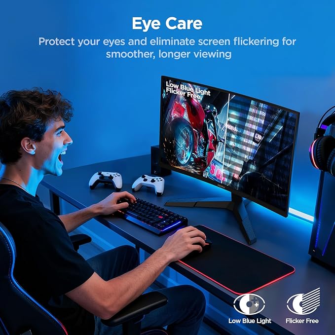 KOORUI 27 Inch Curved Gaming Monitor QHD 180Hz, 1ms 1500R Display, Adaptive Sync - Image 7