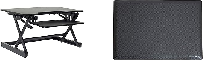 Rocelco 32" Height Adjustable Standing Desk Converter BUNDLE by Rocelco