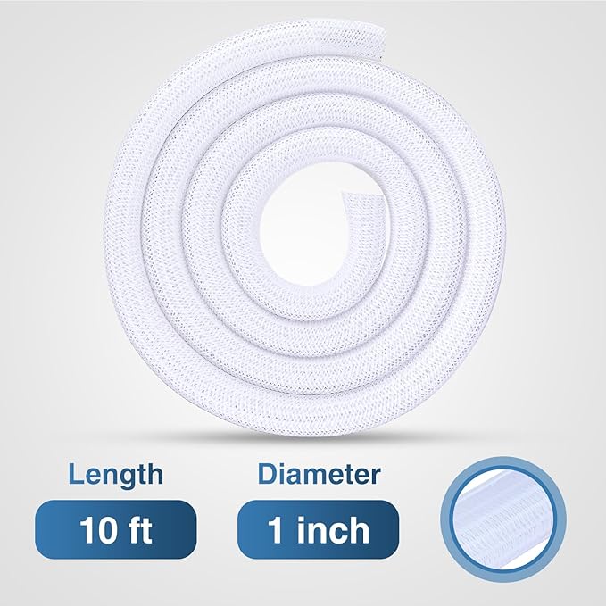 Nilight Cable Sleeve, 10ft-1inch Cord Management Sleeves, Braided Sleeving - Image 2