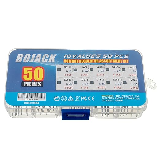 BOJACK 10 Values 50 Pcs LM317 L7805 L7806 L7808 L7809 L7810 L7812 L7815 L7818 - Image 3