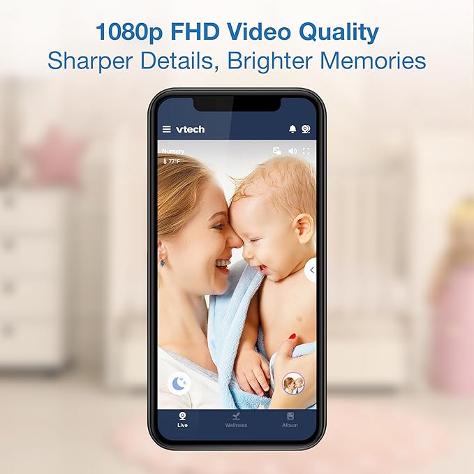 VTech 2-Cameras Smart WiFi Baby Monitor - Image 3