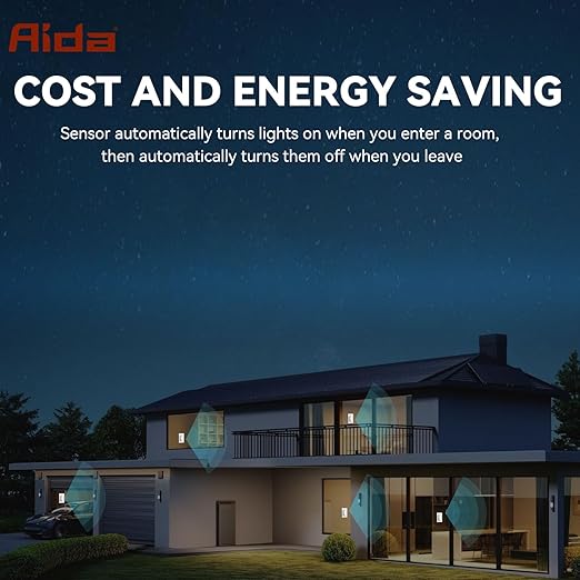 AIDA Single Pole Motion Sensor Light Switch w/Neutral Wire - Image 8