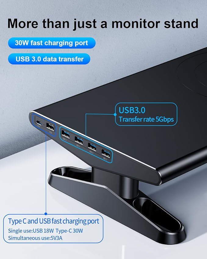 Computer Monitor Stand Riser for Desk - Image 2