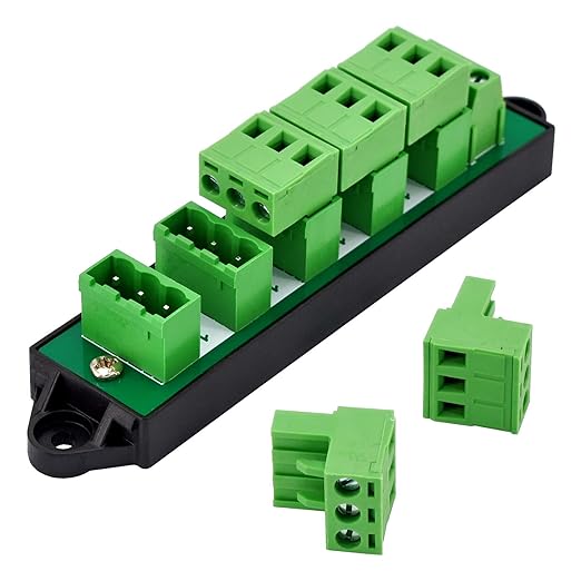 16Amp 300V 3x6 Position Pluggable Terminal Block Distribution Module. OONO - Image 2