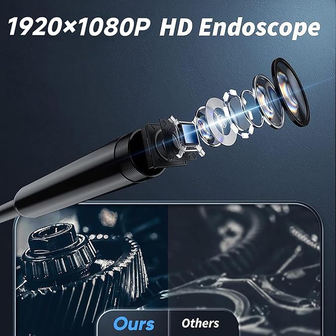 Nfutreon 32.8FT Flexible Borescope Camera- 4.3" 1080P HD, IP67 Waterproof - Image 5